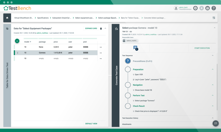 Data-Driven testing - fill